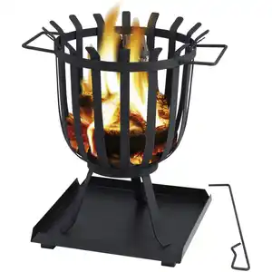 TEPRO Feuerkorb, Höhe: 45 cm, schwarz