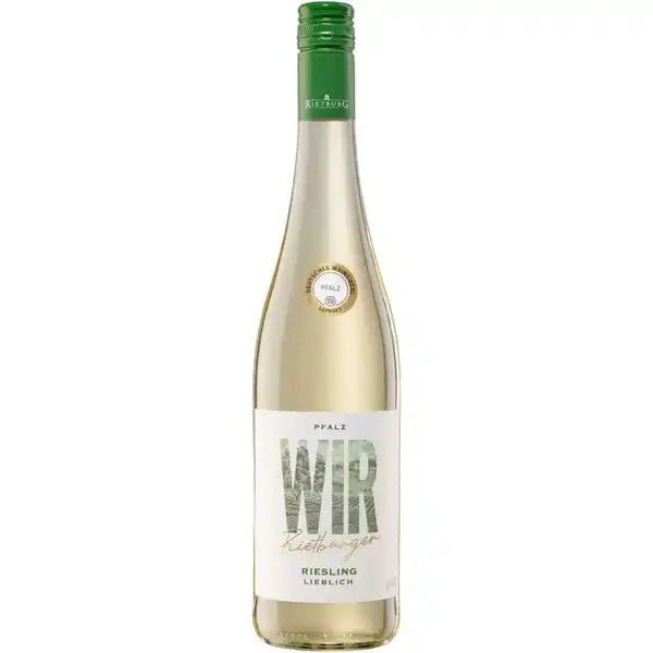 Bild 1 von Wir Rietburger Weißwein Riesling QbA lieblich 0,75l