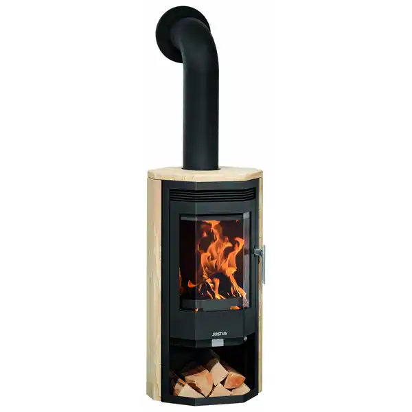 Bild 1 von Justus Kaminofen 'Usedom 5 D' Stahl/Sandstein 5,5 kW