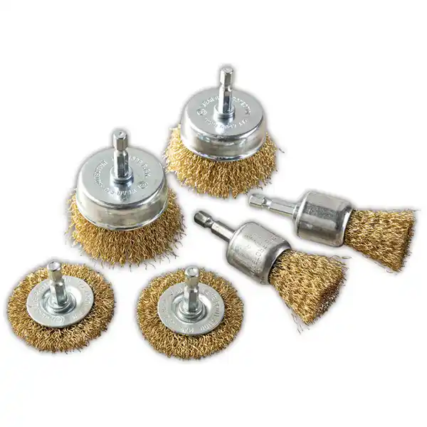 Bild 1 von Kraft Werkzeuge Drahtbürsten-Set 6-tlg.