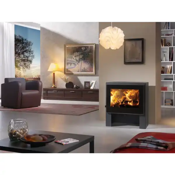 Bild 2 von PANADERO Kaminofen »Naxos«, schwarzmetallic, Stahl, 6,7 kW