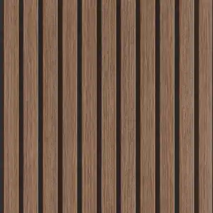 Tesa x Rasch selbstklebende Tapete Echo Akustikpaneele holzbraun 6 x 0,53 m