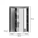 Bild 3 von Spiegelschrank »Scout«, BxHxT: 60 x 191 x 18 cm, beleuchtet