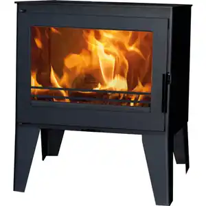 PANADERO Kaminofen »Giulietta«, BxT: 57 x 47 cm, schwarz-metallic