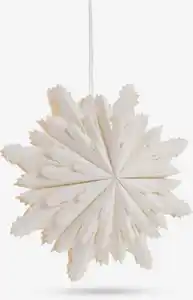 Weihnachtsstern KRYOLIT Ø38cm weiß m/LED
