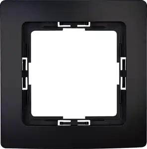 Kopp Abdeckrahmen 1-fach Paris schwarz matt, 402632067