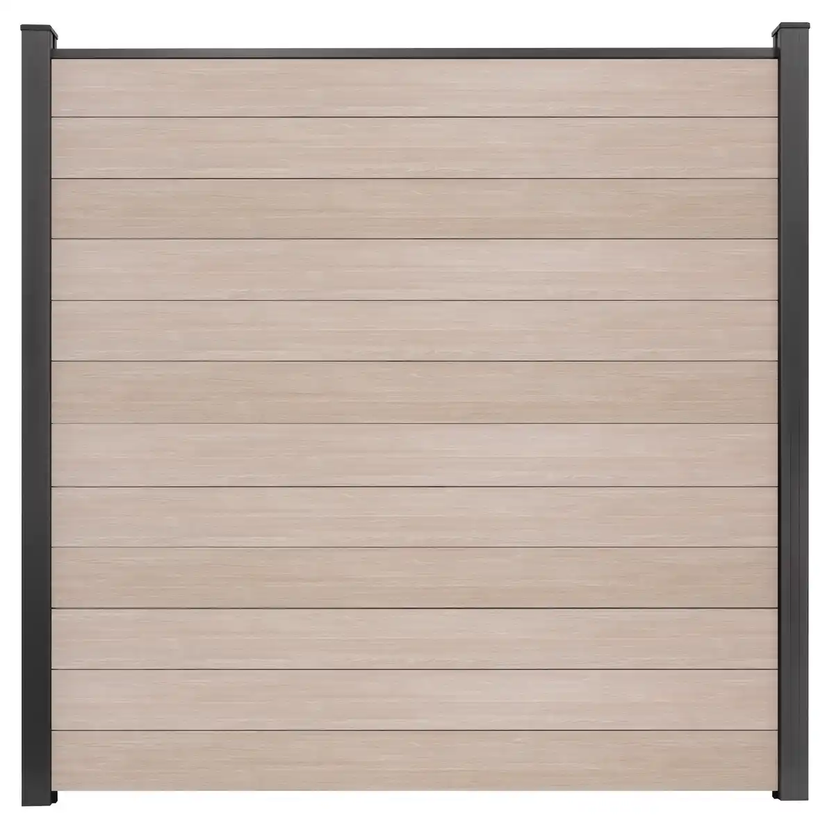 Bild 1 von GroJa Steckzaun 'BasicLine' schmal Stecksystem Eichefarben hell 180 x 180 cm