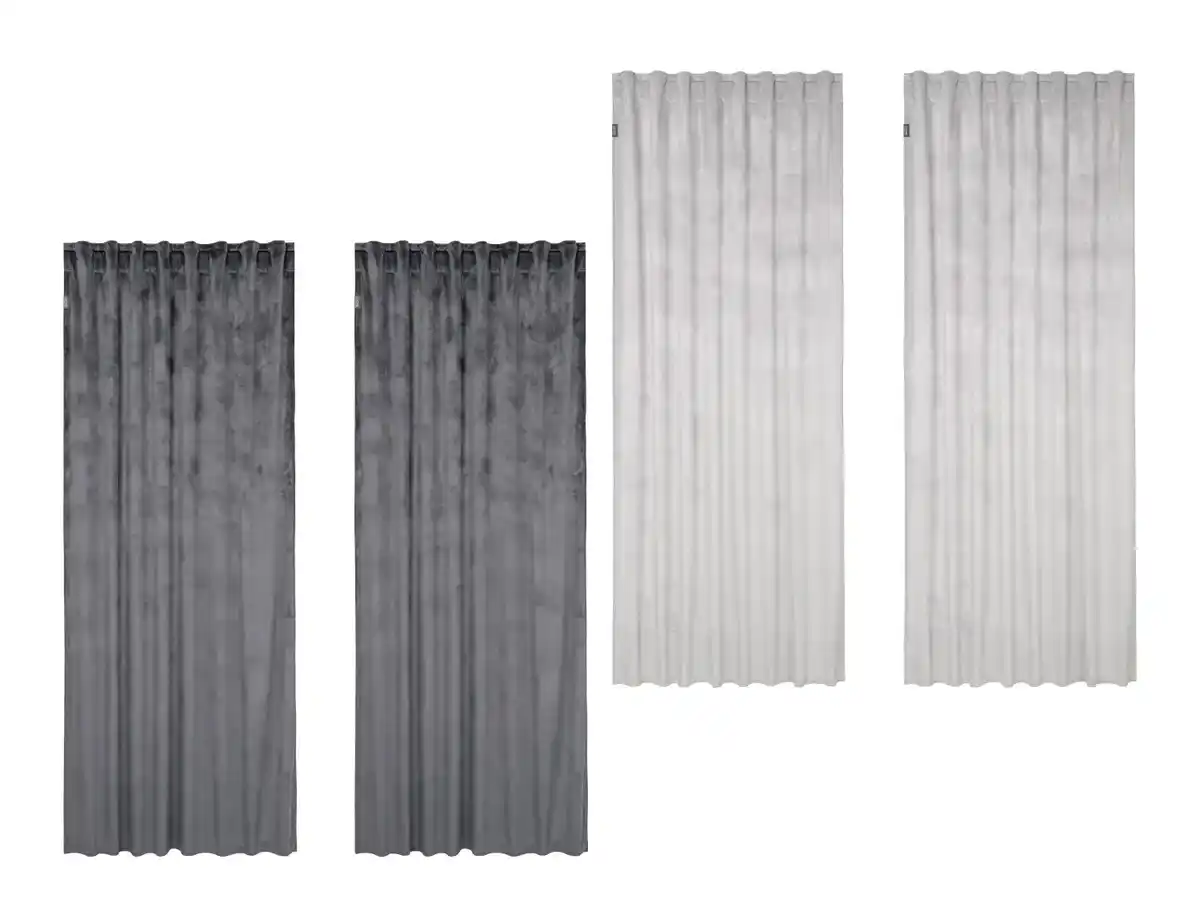 Bild 1 von LOOKS by Wolfgang Joop Samtvorhang-Set, 2-teilig