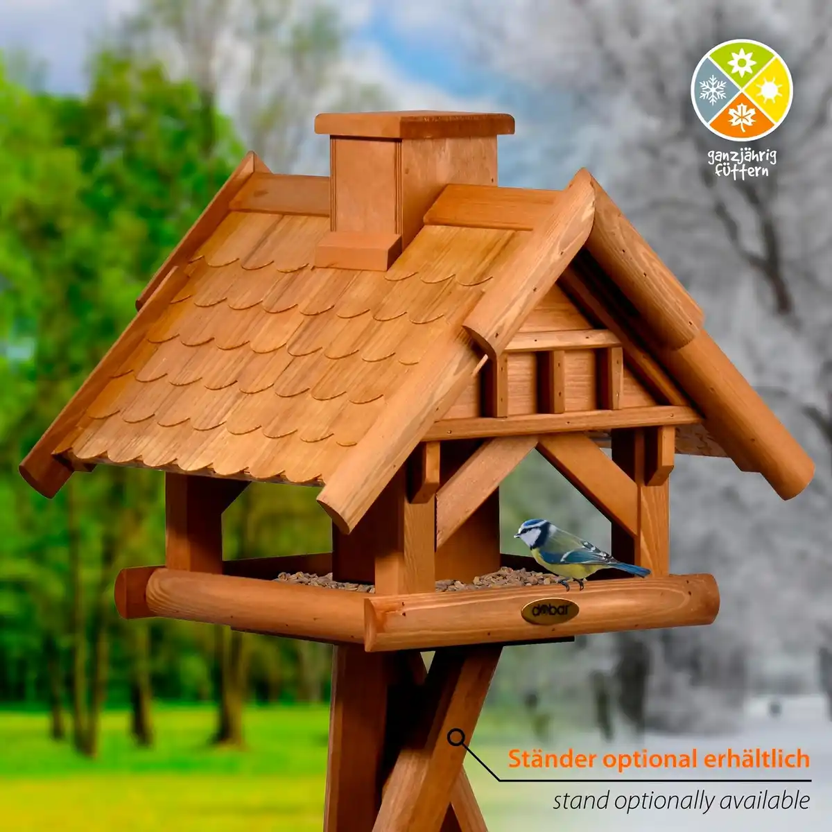 Bild 4 von DOBAR Vogelhaus »Blätterfall«, für Ständermontage