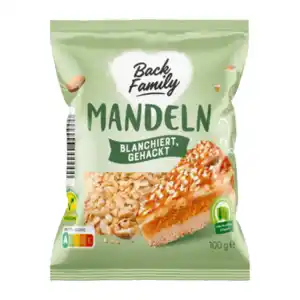 BACK FAMILY Gehackte Mandeln 100g