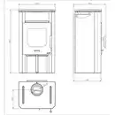 Bild 3 von WAMSLER Kaminofen »Cube«, Naturstein, 6 kW, Dauerbrand geeignet