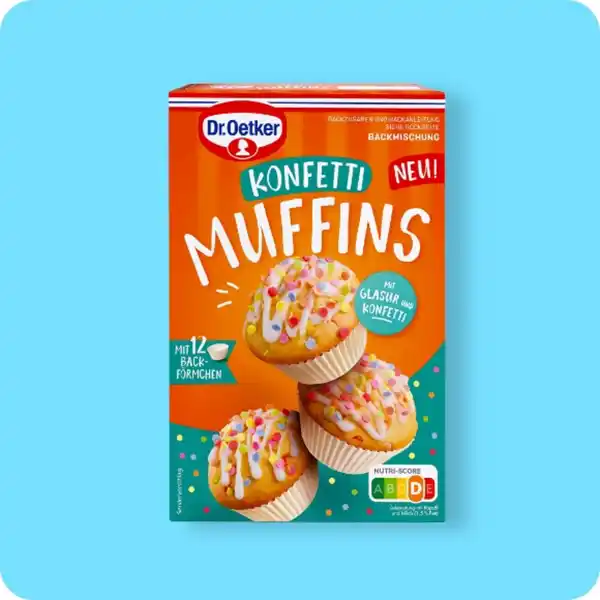 Bild 1 von DR. OETKER Backmischung, Confetti Muffins