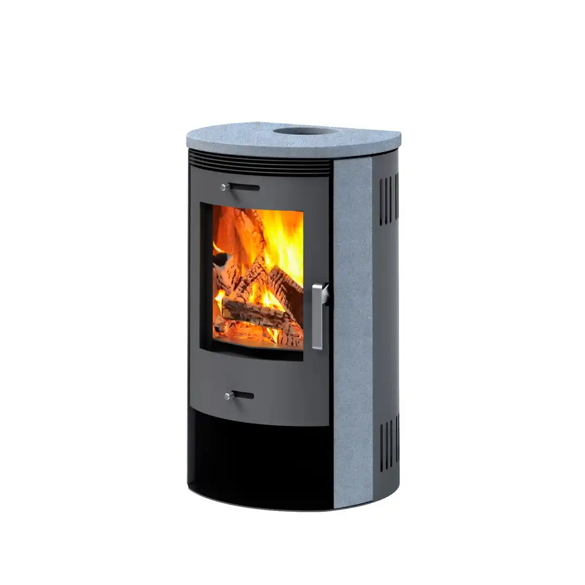 Bild 1 von accente Kaminofen »Nyborg 3.0«, grau, Naturstein, 7,5 kW