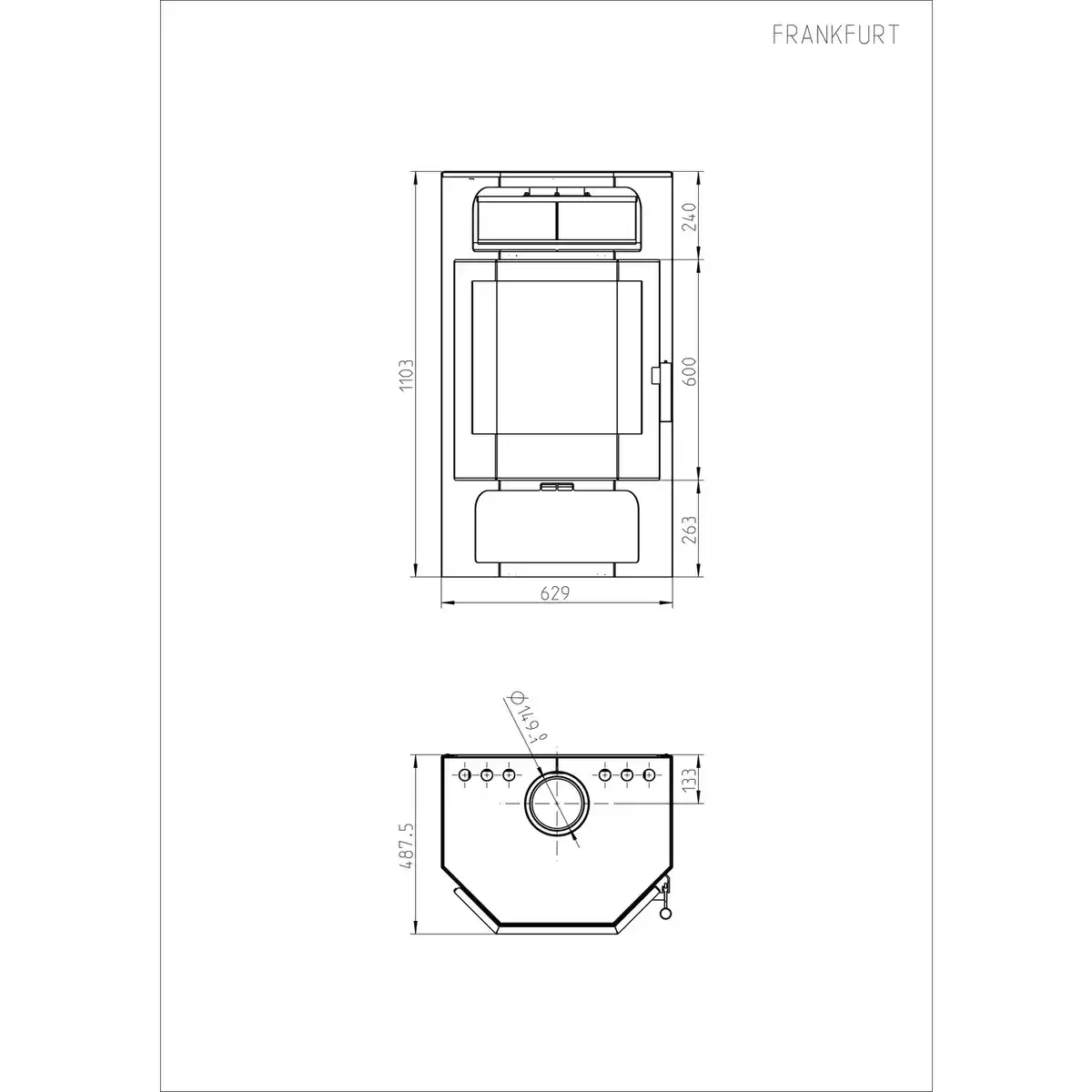 Bild 3 von THORMA Kaminofen »Frankfurt«, Speckstein, 9 kW