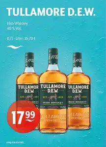TULLAMORE D.E.W. Irish Whiskey 40 % Vol.