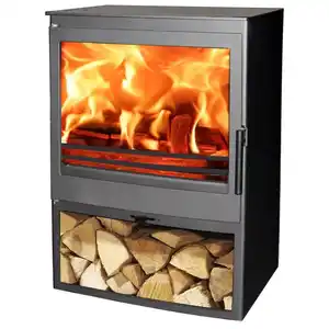 PANADERO Kaminofen »Saphir«, schwarzmetallic, Stahl, 7,1 kW