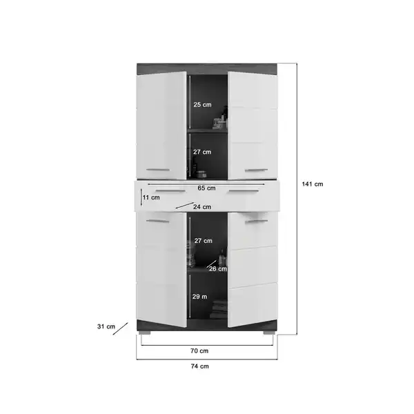 Bild 4 von Badmöbel-Set »Scout«, 4-teilig