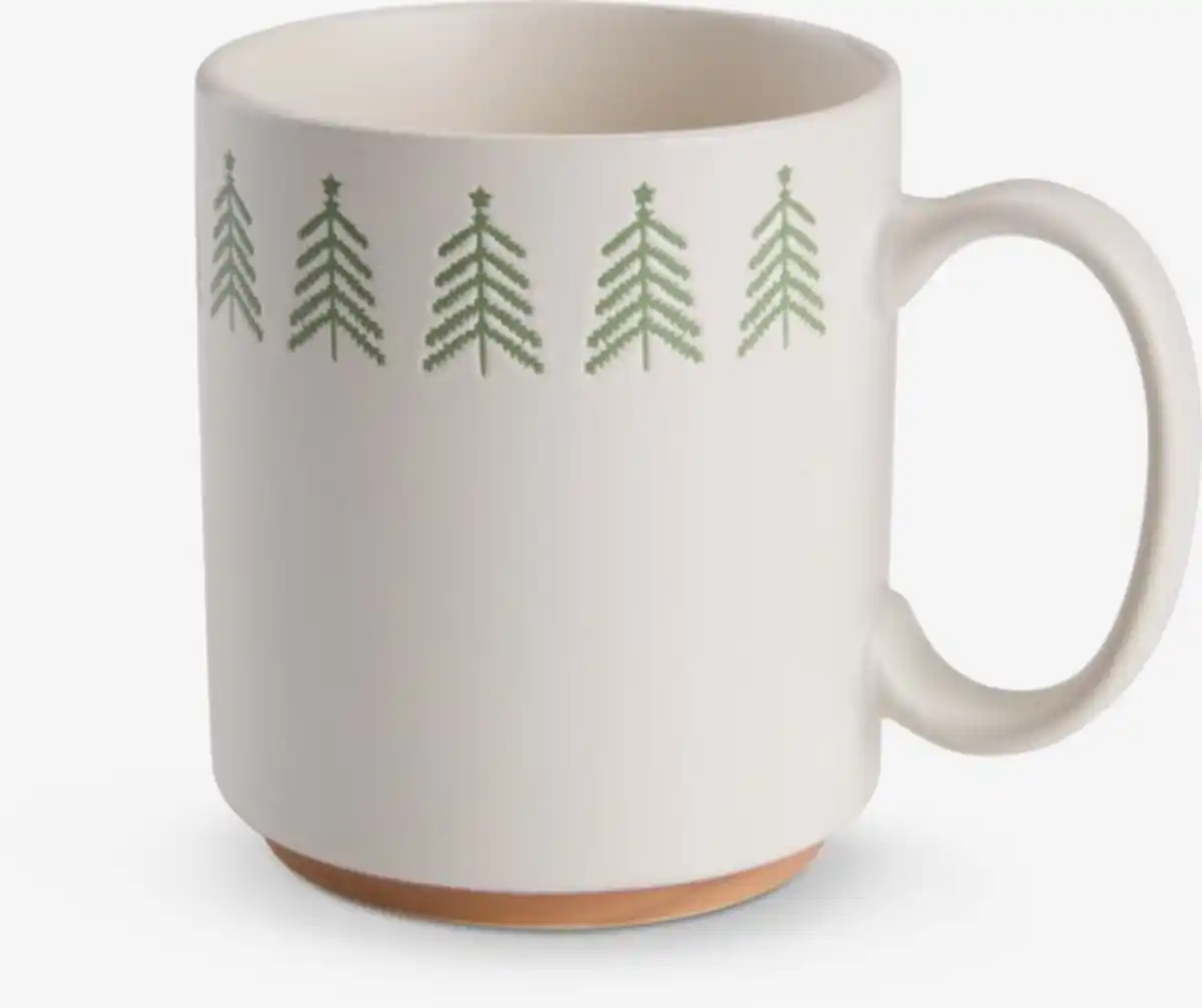 Bild 1 von Becher FREKI Ø9xH10cm Steinzeug 39cl weiß und grün