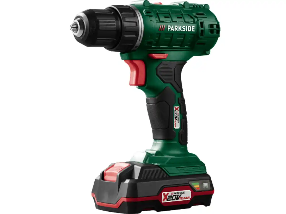 Bild 1 von PARKSIDE® 20V Akku-Bohrschrauber »PBSSA 20-Li A1«, mit Akku und Ladekabel