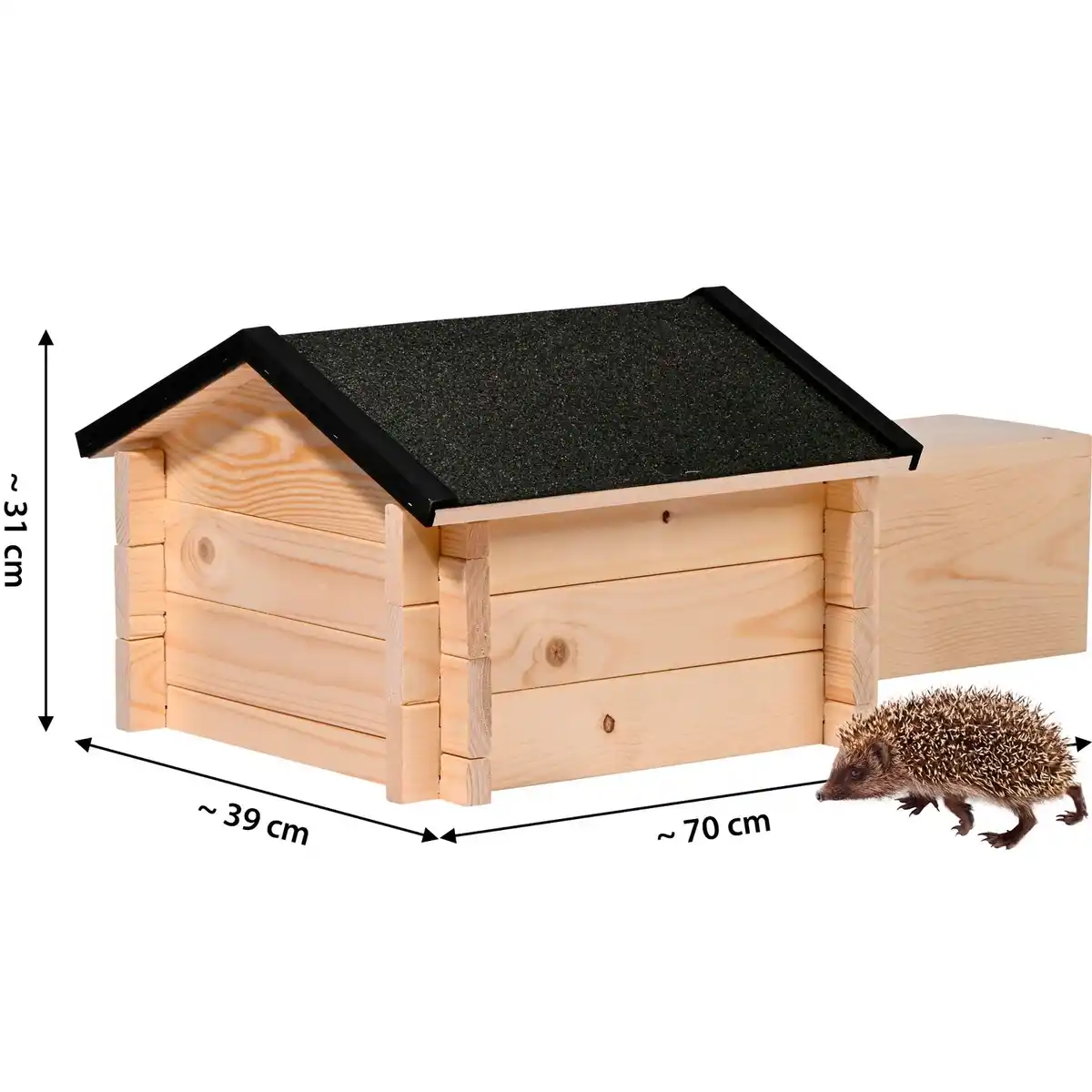 Bild 2 von DOBAR Igelhaus »Tartu«, BxHxL: 39 x 31 x 70 cm, braun