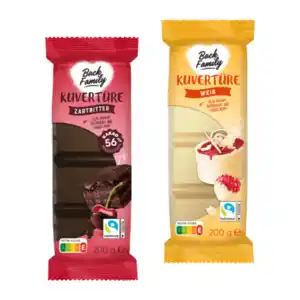 BACK FAMILY Kuvertüre 200g