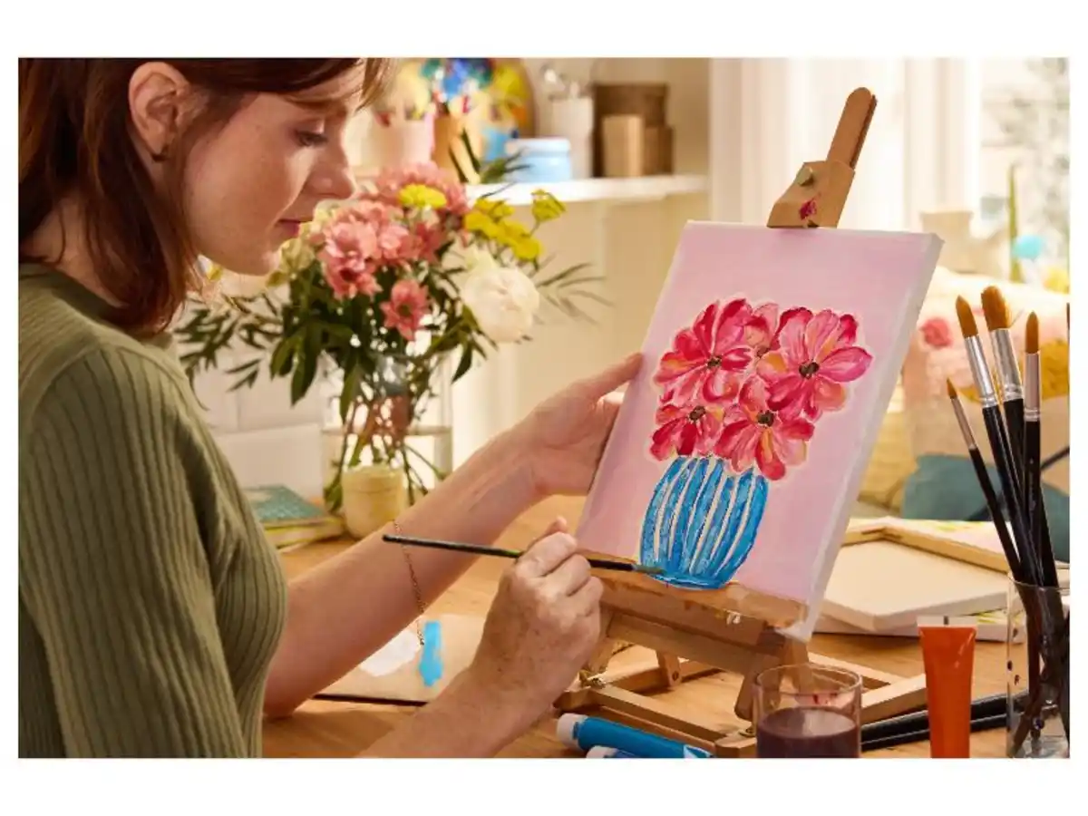 Bild 3 von crelando® Leinwand, 3-fach weiß vorgrundiert