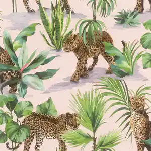 Tesa x Rasch selbstklebende Tapete Savanna Leopard braun grün 6 x 0,53 m