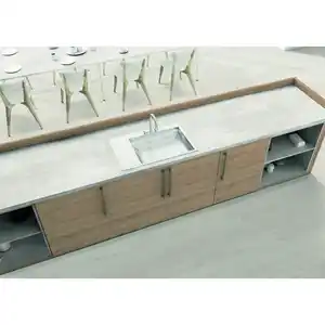 Arbeitsplatte 'Oxid Hell 44374' hellgrau 2600 x 600 x 28 mm