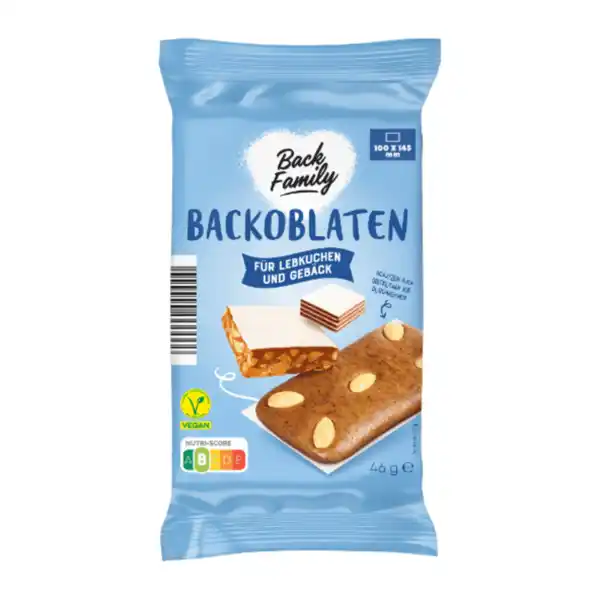 Bild 2 von BACK FAMILY Backoblaten