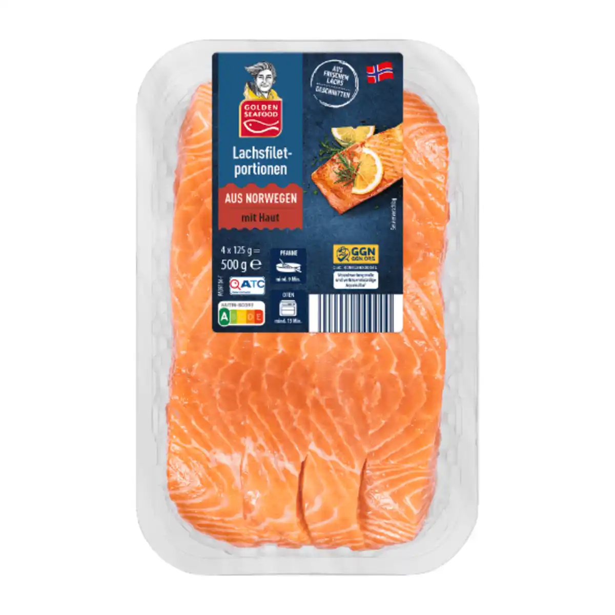 Bild 2 von GOLDEN SEAFOOD Lachsfiletportionen 500g