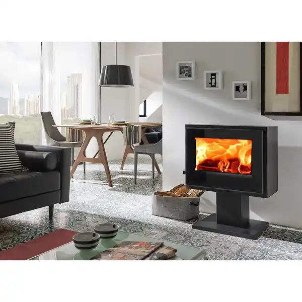 Bild 2 von PANADERO Kaminofen »Verne«, schwarzmetallic, Stahl, 6,7 kW