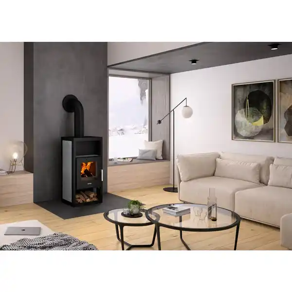 Bild 2 von JUSTUS Kaminofen »Texas«, speckstein, Keramik, 6 kW, Zeitbrand geeignet