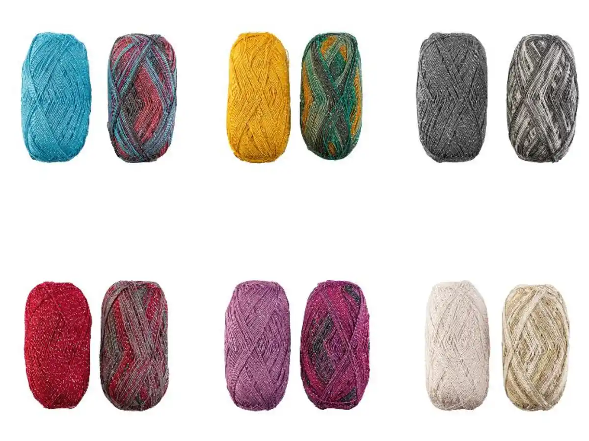 Bild 1 von crelando® Glitzer-Sockengarn X-Mas