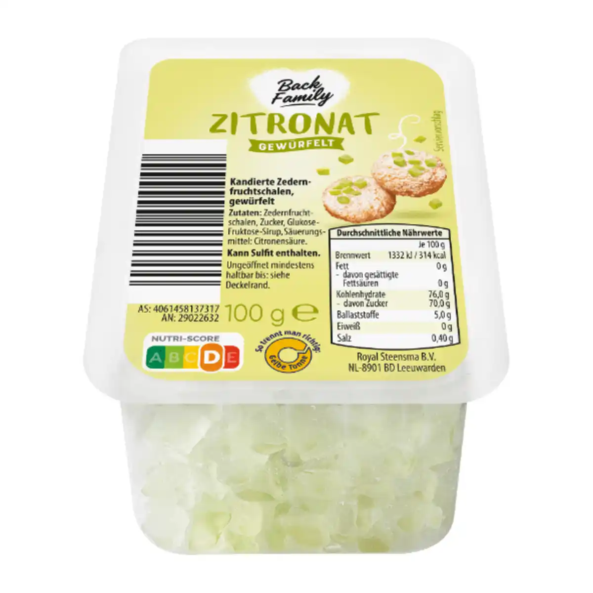 Bild 2 von BACK FAMILY Zitronat / Orangeat 100g