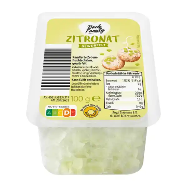 Bild 2 von BACK FAMILY Zitronat / Orangeat 100g