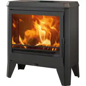 PANADERO Kaminofen »Chambery«, BxT: 63 x 39 cm, schwarz-metallic