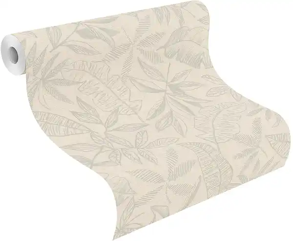 Bild 1 von Schöner Wohnen Vliestapete Blätter beige salbei 10,05 x 0,53 m