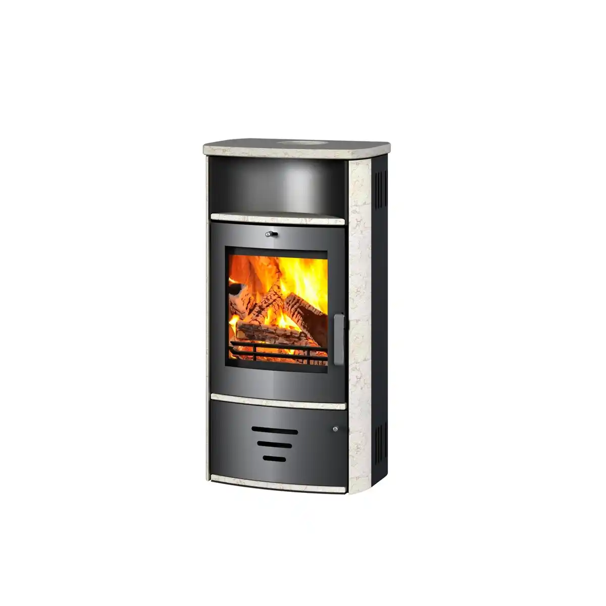 Bild 1 von accente Kaminofen »Modena 2.0«, beige, Sandstein, 6 kW, Dauerbrand geeignet
