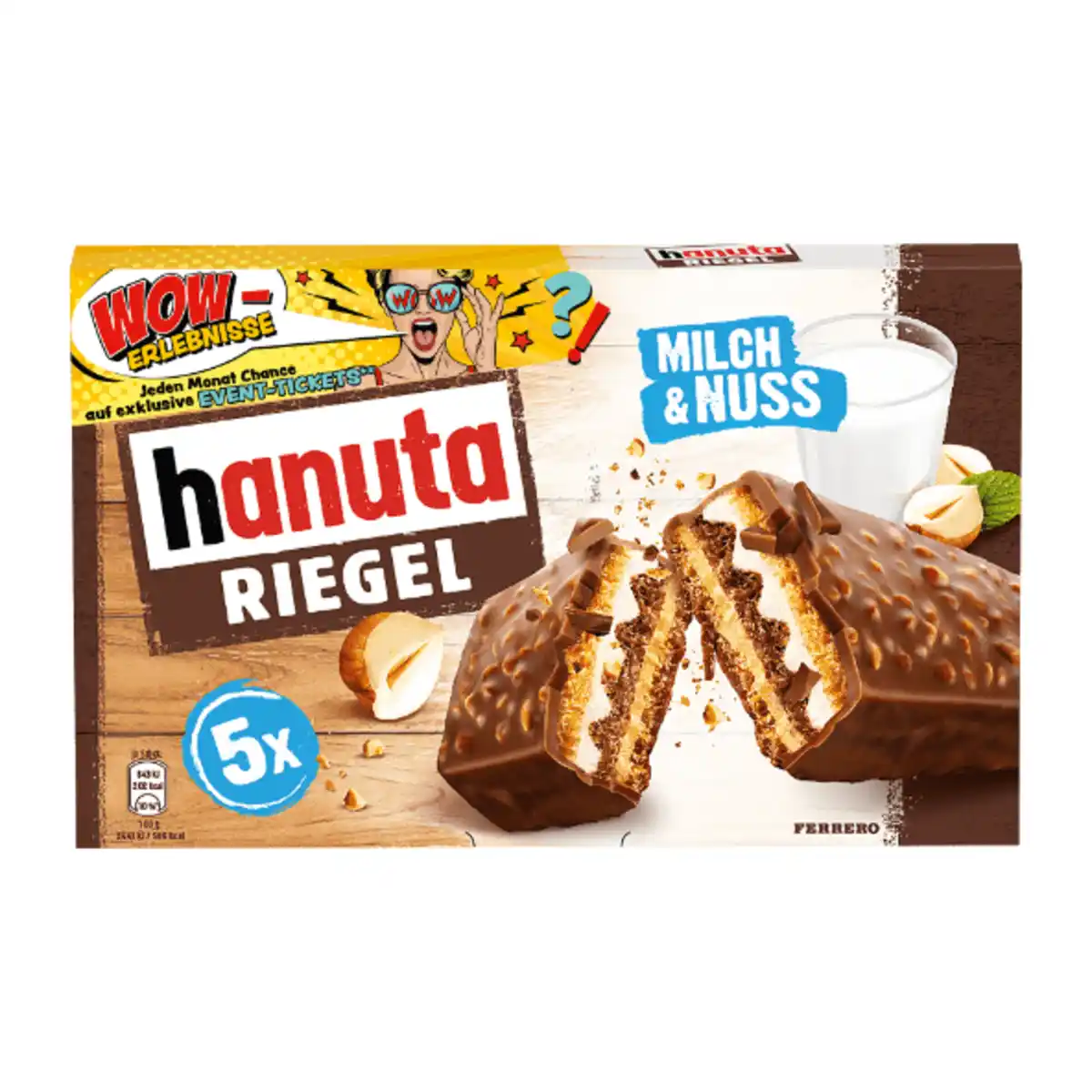 Bild 1 von FERRERO Hanuta Riegel 34,5g