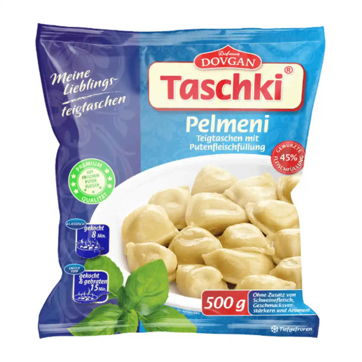Bild 1 von DOVGAN Taschki Pelmeni Putenfleisch 500g
