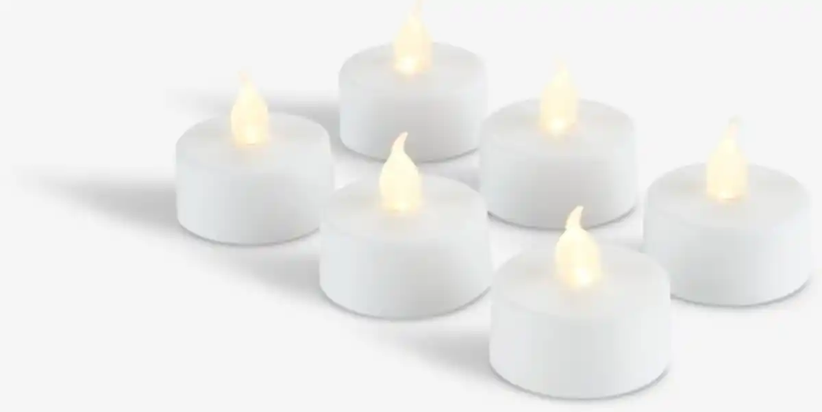 Bild 1 von LED-Teelichter MORGAN m/Timer 6Stk/Pck