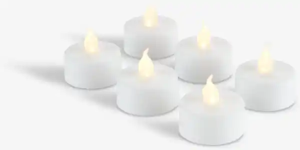 Bild 1 von LED-Teelichter MORGAN m/Timer 6Stk/Pck