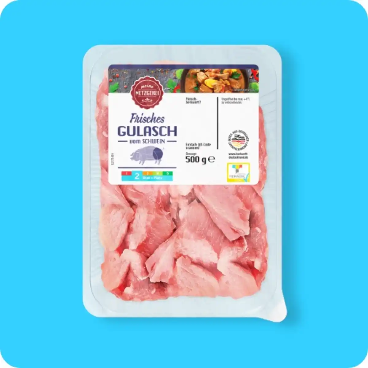 Bild 1 von MEINE METZGEREI Gulasch, Vom Schwein