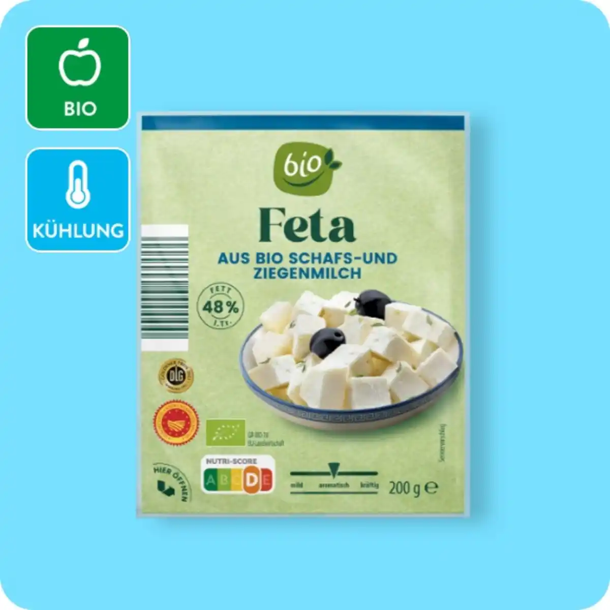 Bild 1 von BIO Bio-Feta, Aus Bio-Schafs- und -Ziegenmilch