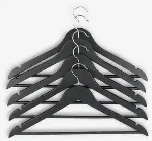 Kleiderbügel HELMUT L44cm 5Stk/Pck schwarz