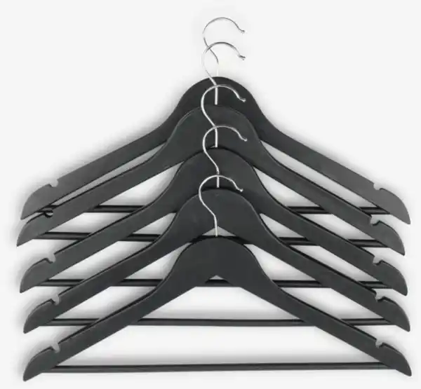 Bild 1 von Kleiderbügel HELMUT L44cm 5Stk/Pck schwarz
