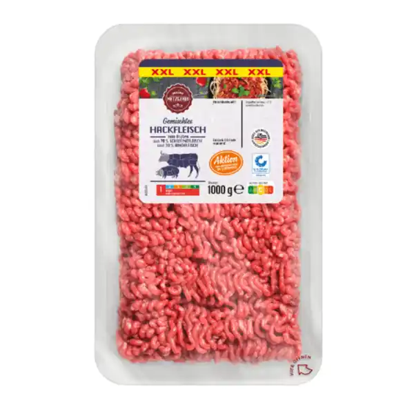 Bild 2 von MEINE METZGEREI Gemischtes Hackfleisch XXL 1kg
