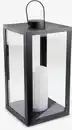 Bild 1 von Laterne GEFJON B20×L20×H40cm schwarz m/LED und Timer