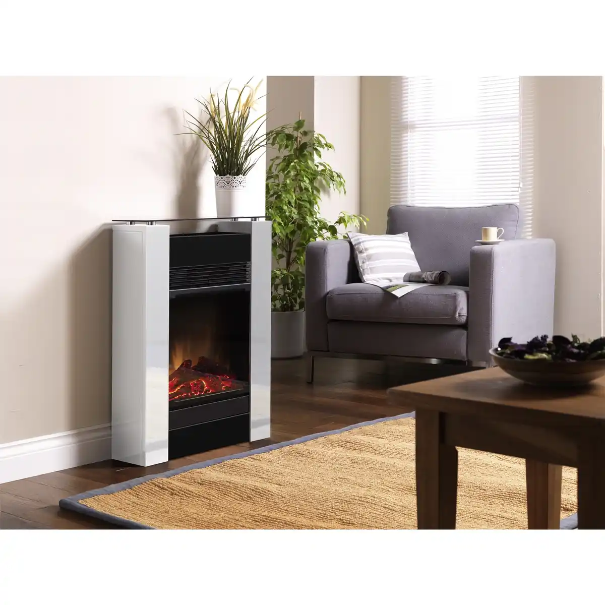 Bild 2 von GLEN DIMPLEX Elektrokamin »Gisella white«, max. 1,5 kW, LED, mit Fernbedienung