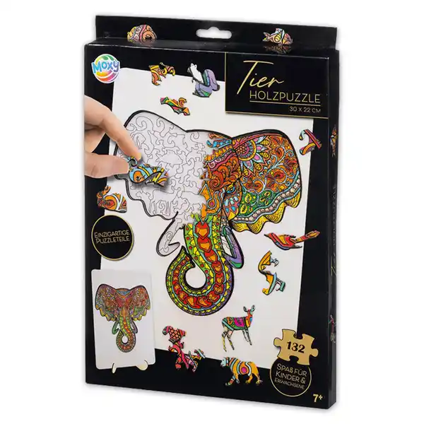 Bild 2 von Moxy Tier-Holzpuzzle